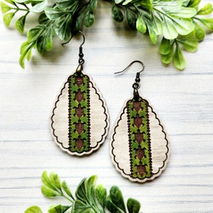 Turtles Laser Engraved Earrings DIGITAL FILE