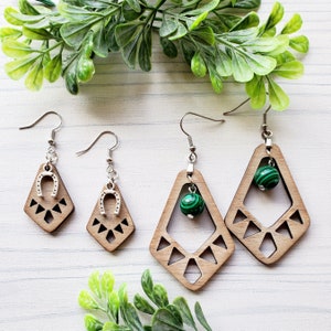 Nested Kite Laser Engraved Earrings DIGITAL FILE