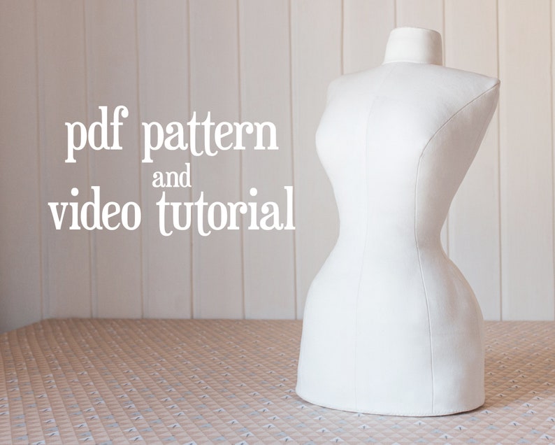 Half scale 12 mini dress form PDF pattern Etsy