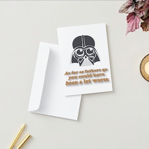 Star Wars Father&#39;s Day Card digital download