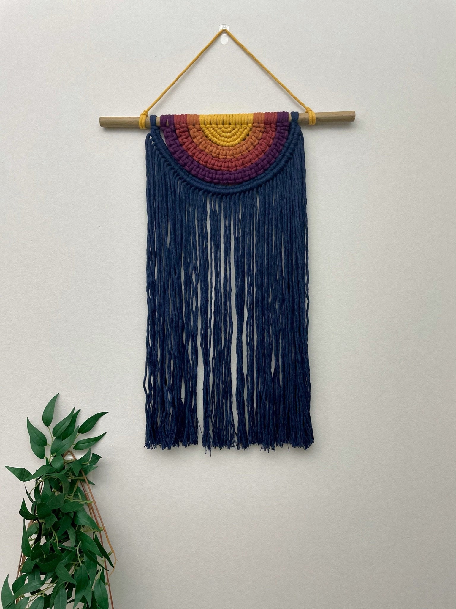 Multi Color Boho Macrame Wall Hanging / Wall Decor / Home Etsy