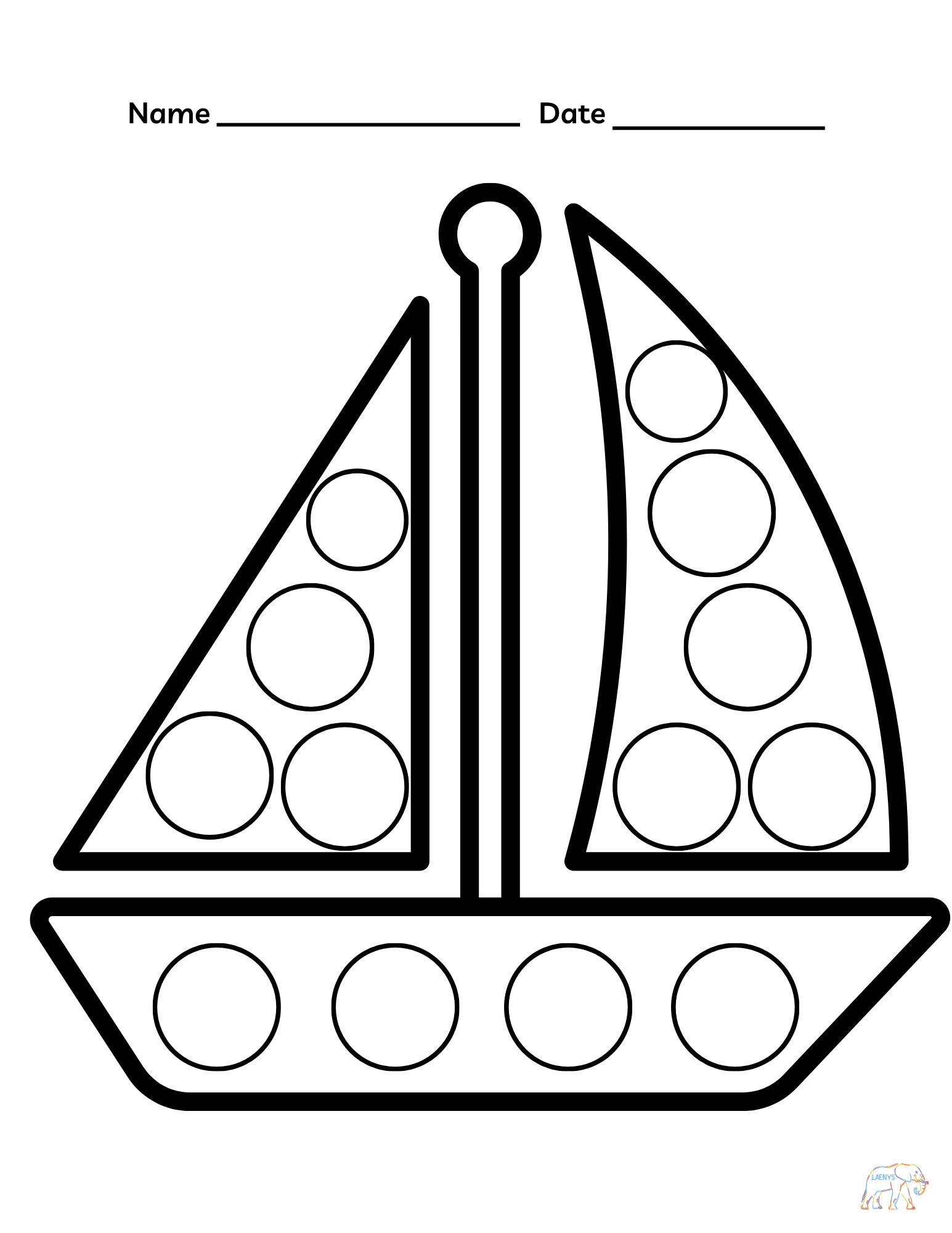 10 Printable Dot a dot Coloring - Il Fullxfull.4502826990 K9s9 