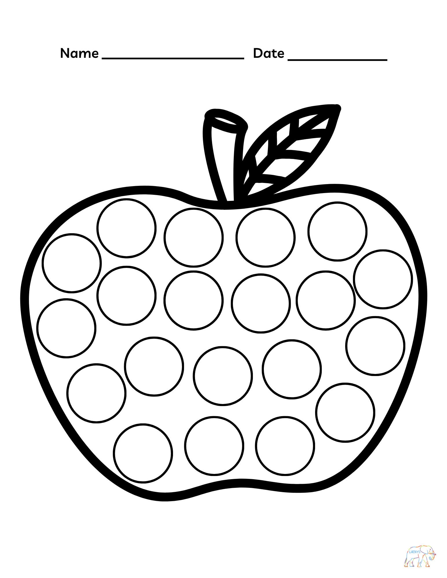 10 Printable Dot-a-dot Coloring Pages, Kids Coloring Pages, Shapes ...