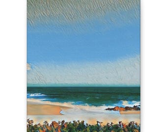 Coastal Beach Landscape Matte Canvas