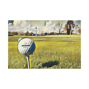 Golf Canvas Painting for College Apartment Decor, Great New Apartment Gift or Home Decor, Perfect Golf Lover Gift Golf Gifts for Men, Dorm