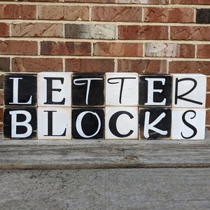 Bloques de letras DIY Letrero personalizado