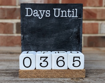 Days Until Chalkboard Countdown
