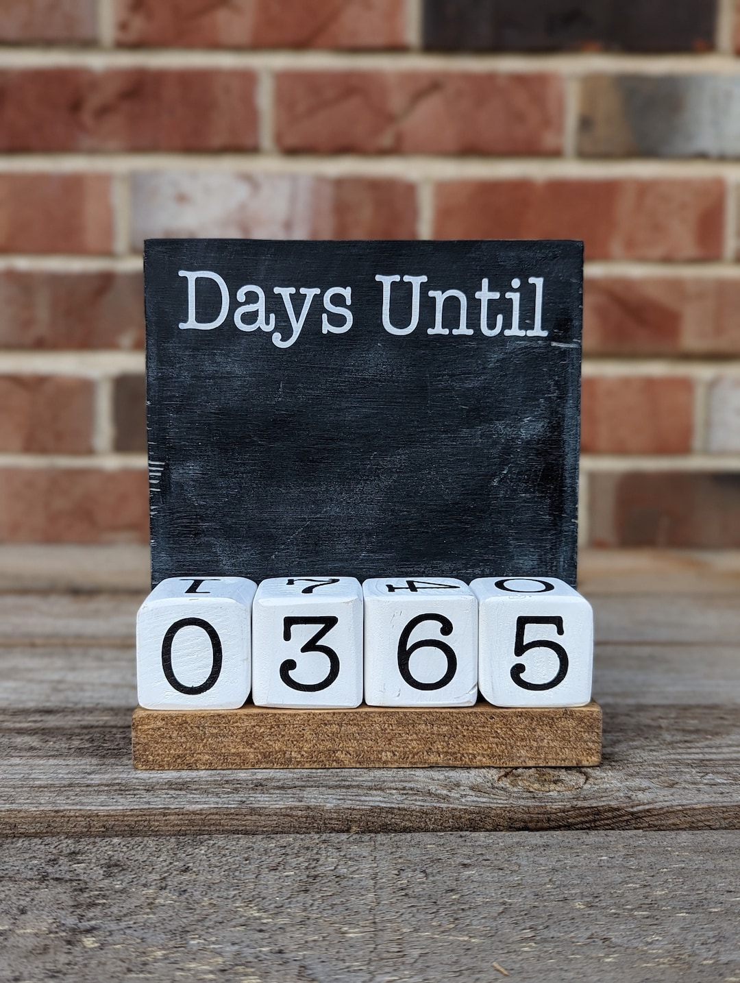 Days Until Chalkboard Countdown Etsy