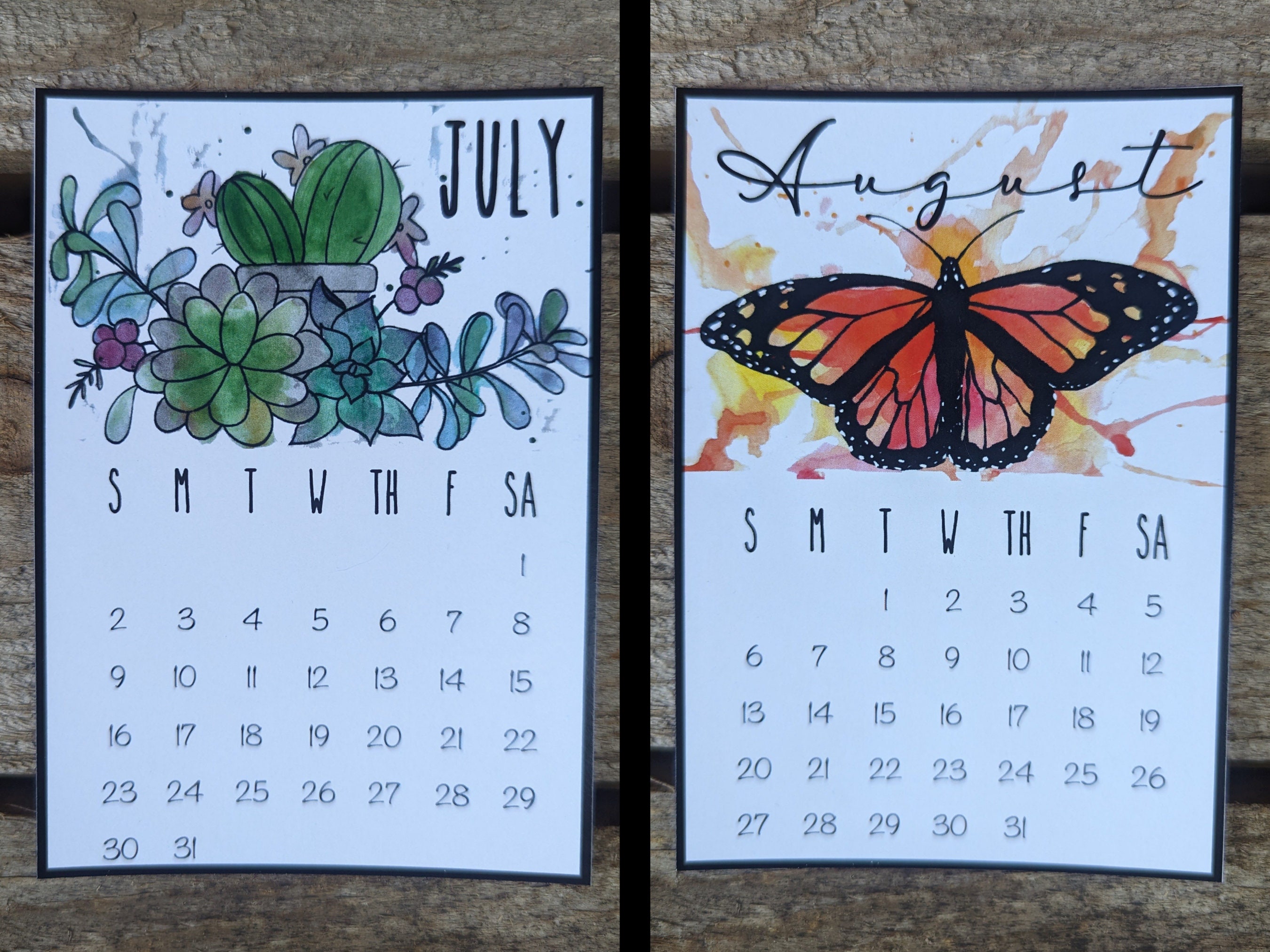 Mini 2023 Desktop Calendar Refill - Etsy