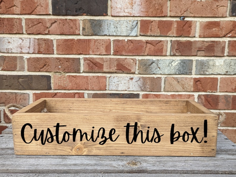 Custom Wood Box: Various Sizes - Etsy