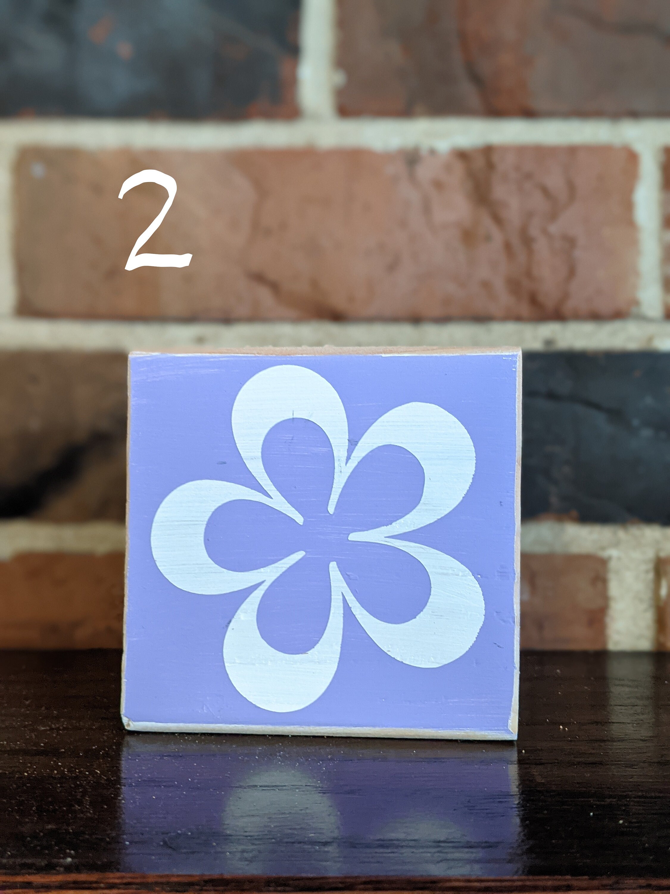 Flower Blocks / Rustic Wooden Spring Decor - Etsy