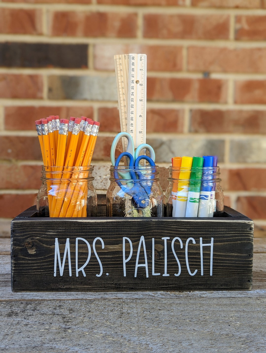 Personalized Teacher Box / Personalized Wooden Desktop Box Etsy