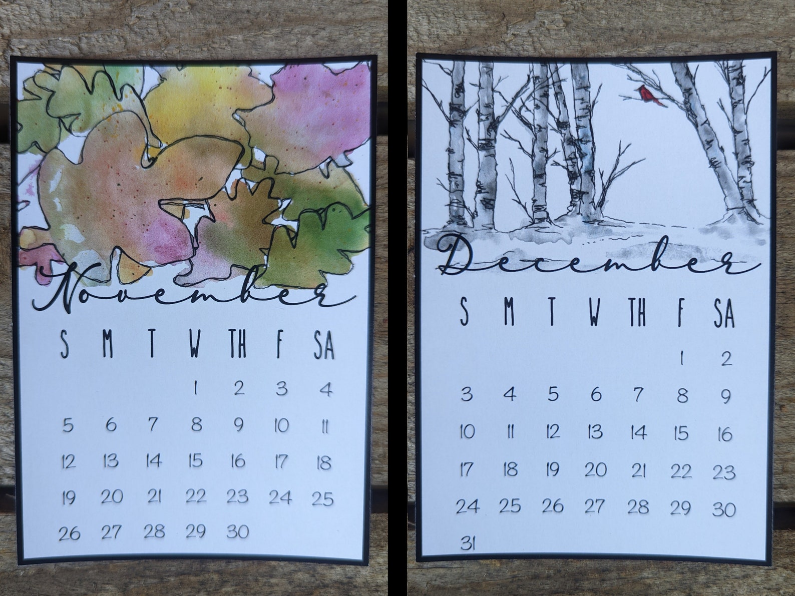 Mini 2023 Desktop Calendar Refill - Etsy