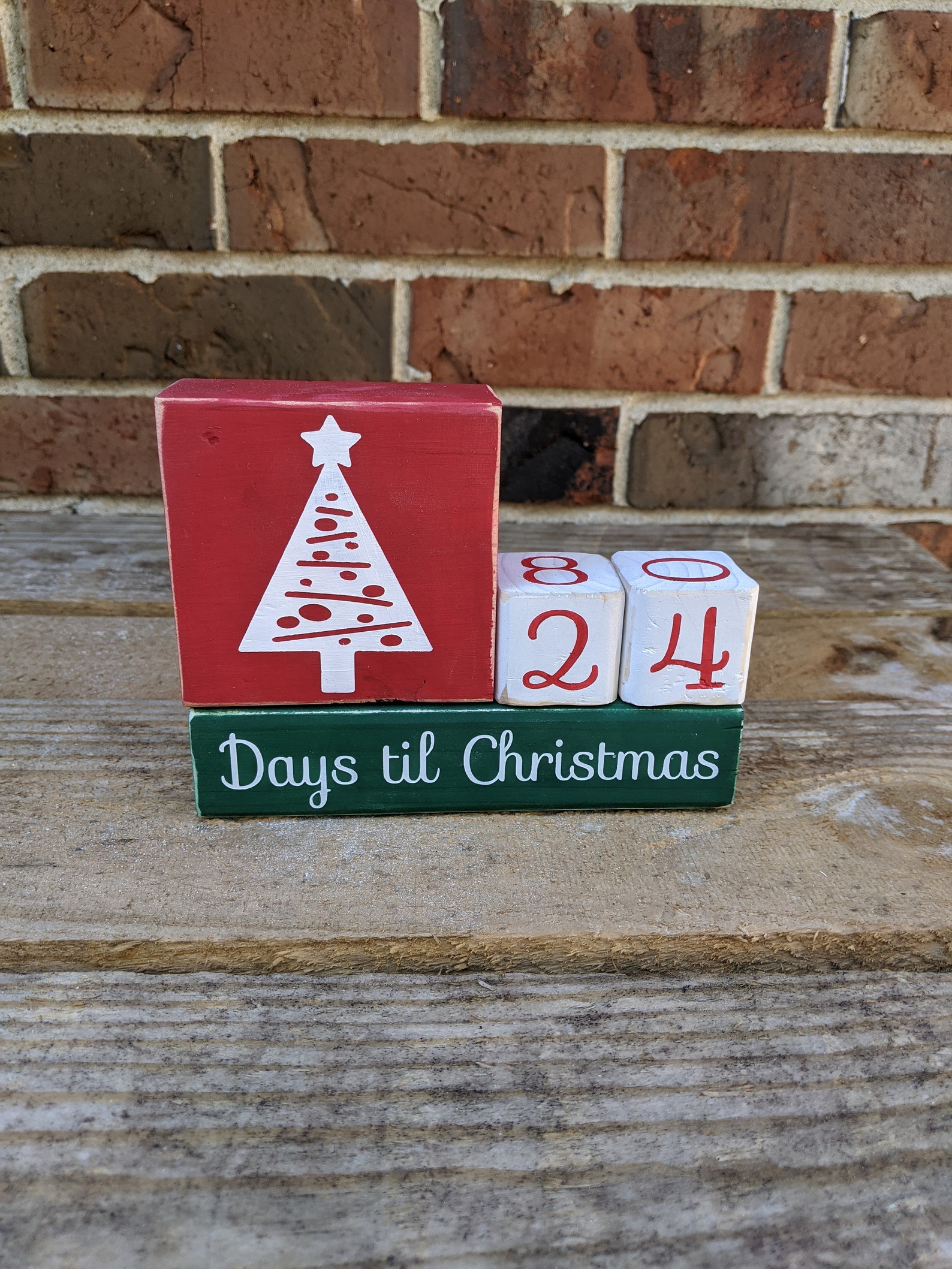 Christmas Countdown Block Set - Etsy