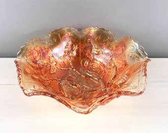 Lovely iridescent carnival glass hat imperial glass company novelty