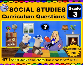 3rd Grade Homeschool Curriculum Questions - SOCIAL STUDIES/CIVICS - What your 3rd grader needs to know! Just the facts!