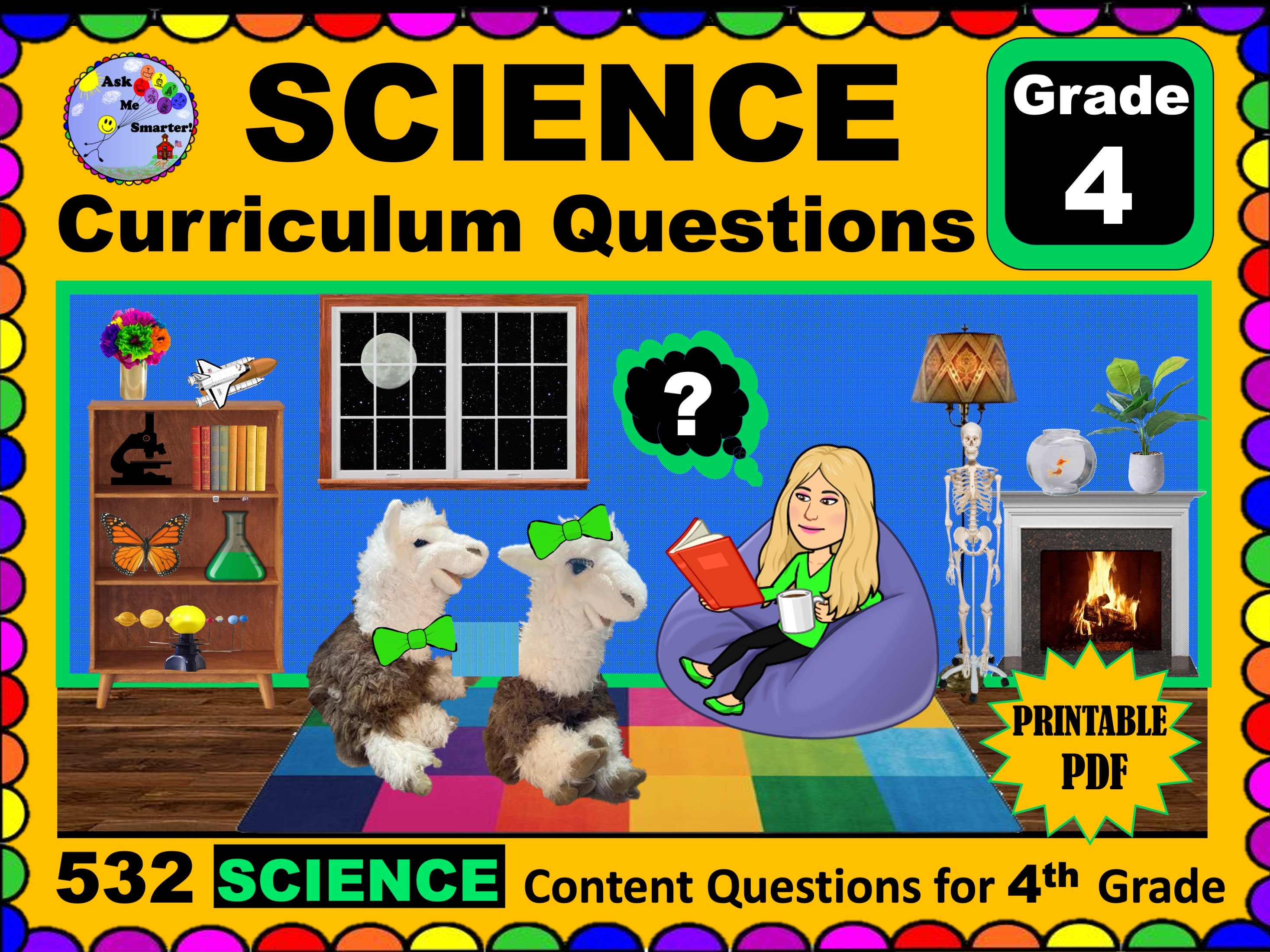 SCIENCE 4th Grade Curriculum Content Questions For PARENTS | Etsy