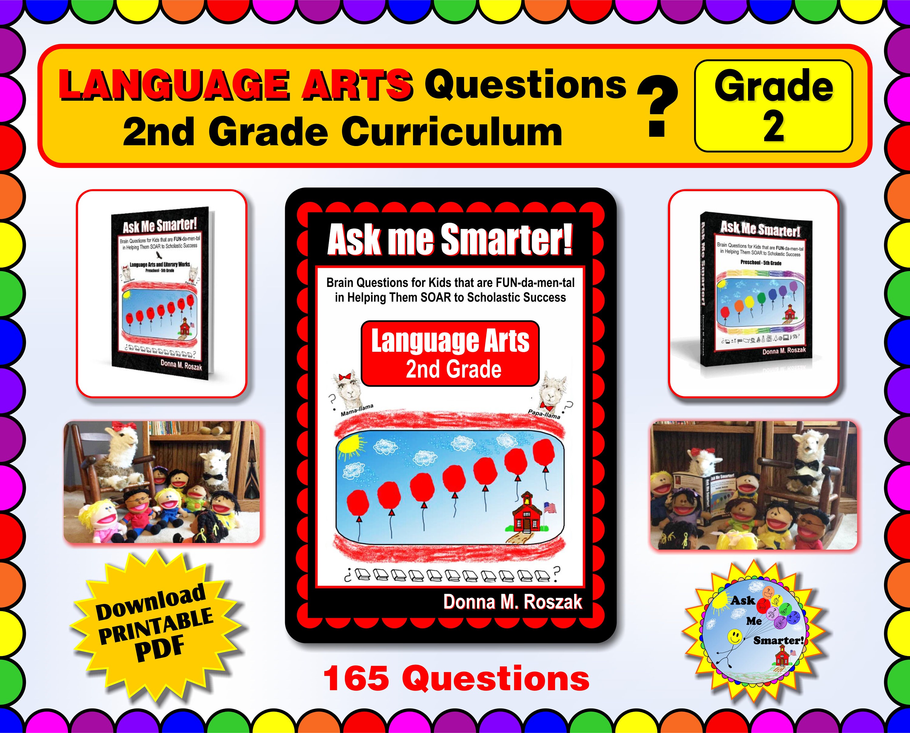 LANGUAGE ARTS 2nd Grade Curriculum Content | Etsy