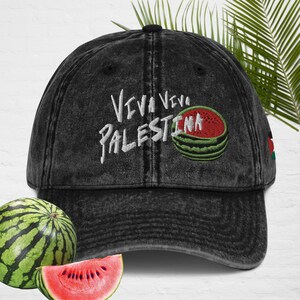 Viva Viva Palestina Vintage Cotton Twill Cap