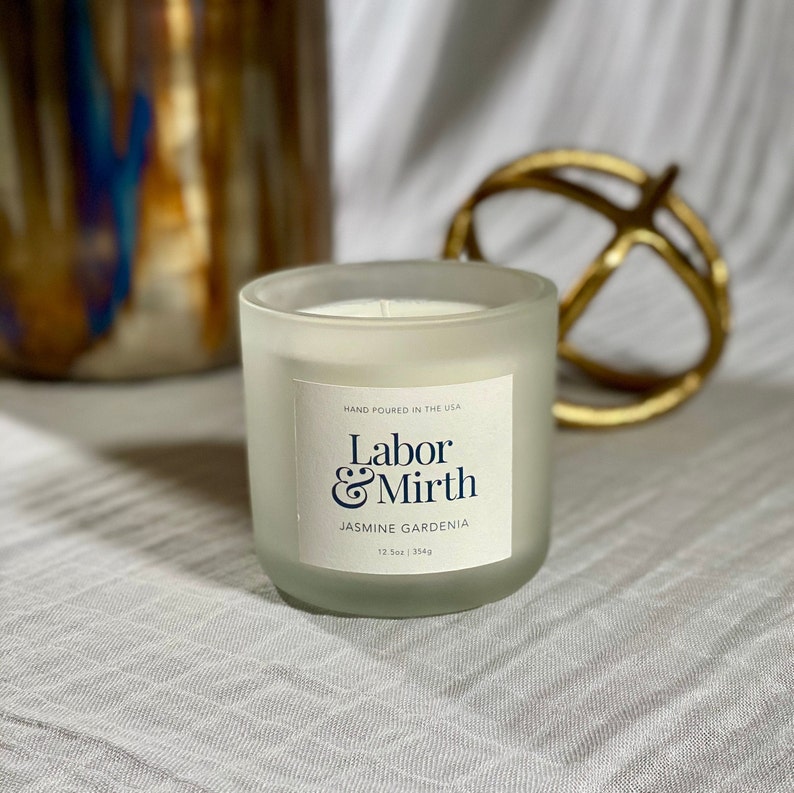 Jasmine and Gardenia Scented Candle Scented Candle Etsy