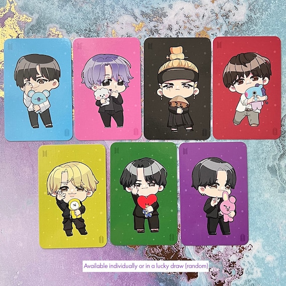 B T S Chibi Fanart Photocard - Etsy