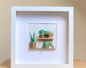 Anthurium Clarinervium, Sansevieria Plant Wall Art, Plant Mom Christmas Gift, Plant Lover Birthday Gift, Housewarming Gifts New Home
