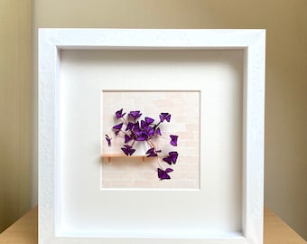 Oxalis Triangularis Framed Wall Art For Plant Lovers, Plant Mom Gift From Daughter, False Shamrock For Plant Lady, Nature Lover Present