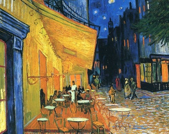Cafe Terrace - USA Shipping - DIY Paint by Number Kit Acrylic Painting Home Decor