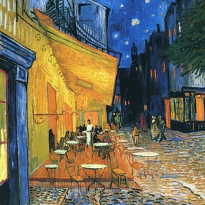 Cafe Terrace - USA Shipping - DIY Paint by Number Kit Acrylic Painting Home Decor