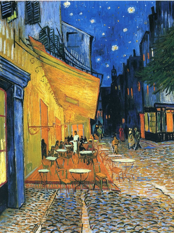Cafe Terrace - USA Shipping - DIY Paint by Number Kit Acrylic Painting Home Decor