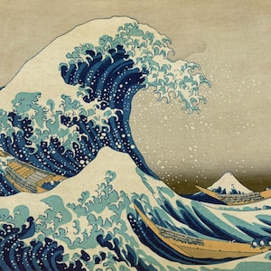The Great Wave off Kanagawa - Katsushika Hokusai - 1830 - USA Shipping - DIY Paint par Number Kit Acrylic Painting Home Decor