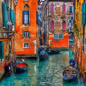 Colors of Venice USA Shipping DIY Paint by Number Kit Acrylic Painting Home Decor Bild 1