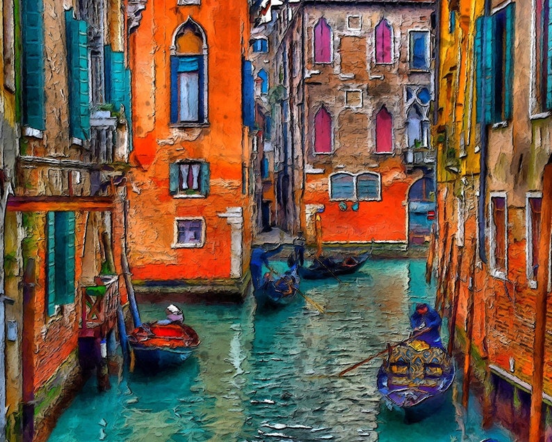 Colors of Venice USA Shipping DIY Paint by Number Kit Acrylic Painting Home Decor Bild 1