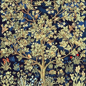 Tree of Life - William Morris - USA Shipping - DIY Paint by Number Kit Acrylic Painting Home Decor