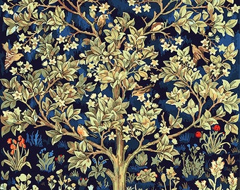 Tree of Life - William Morris - USA Shipping - DIY Paint by Number Kit Acrylic Painting Home Decor
