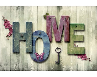 Welcome Home - USA Shipping - DIY Paint by Number Kit Acrylic Painting Home Decor