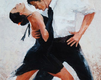 Tango Twirl - Ee.UU. Envío - Diy Paint by Number Kit Acrylic Painting Home Decor