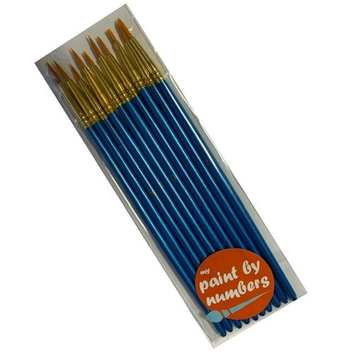 10x Fine Detail Paint Brush Set Acrylic Paint by Number Etsy