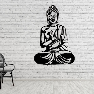 Buda Wall Design レーザーカット ファイルの即時ダウンロード (svg、dxf、ai、pdf、Light Burn) | デジタル ファイルのみ!