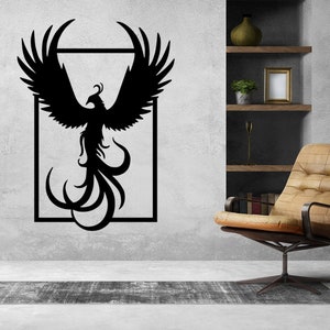 Fenix Wall Design Laserschnittdateien Sofortiger Download (svg, dxf, ai, pdf, Light Burn) |Nur digitale Datei!