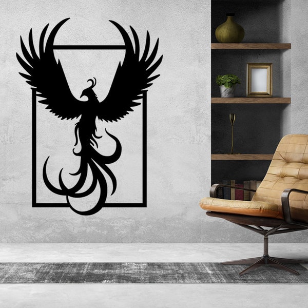 Fenix Wall Design laser cut files Instant Download (svg, dxf, ai, pdf, Light Burn) |Digital File Only!