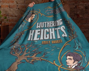 Wuthering Heights Emily Brontë Fugly Barbie Vintage Book Series Throw Blanket