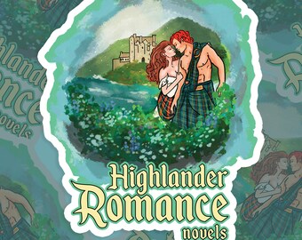 Highlander Romance Novels Exclusive Bubble-free stickers