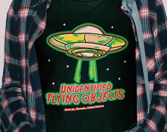 Unidentified Flying Objects (UFO) Area 51 Cryptids Collection Short-Sleeve Unisex T-Shirt