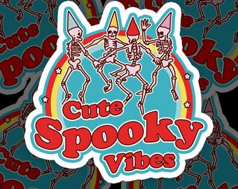 Cute Spooky Vibes Bubble-free stickers