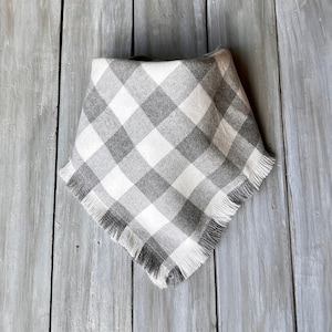 Snap On Winter Wonderland Fringed Fall Dog Bandana, Winter Dog Bandana, Christmas Dog Bandana, Harvest Dog Bandana, Autumn Dog Bandana