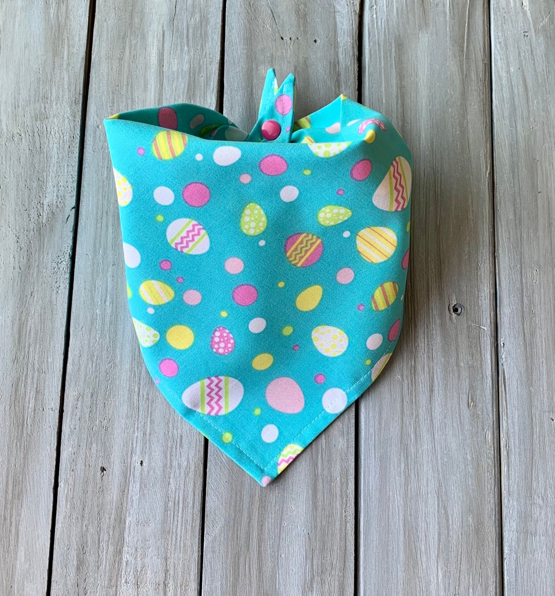 Snap on Easter Dog Bandana Personalized Dog Bandana Easter Etsy