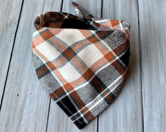 Snap On S'mores By the Campfire hundbandana, personlig hundbandana, hösthundbandana, hösthundbandana hundhalsduk, rutig hundbandana
