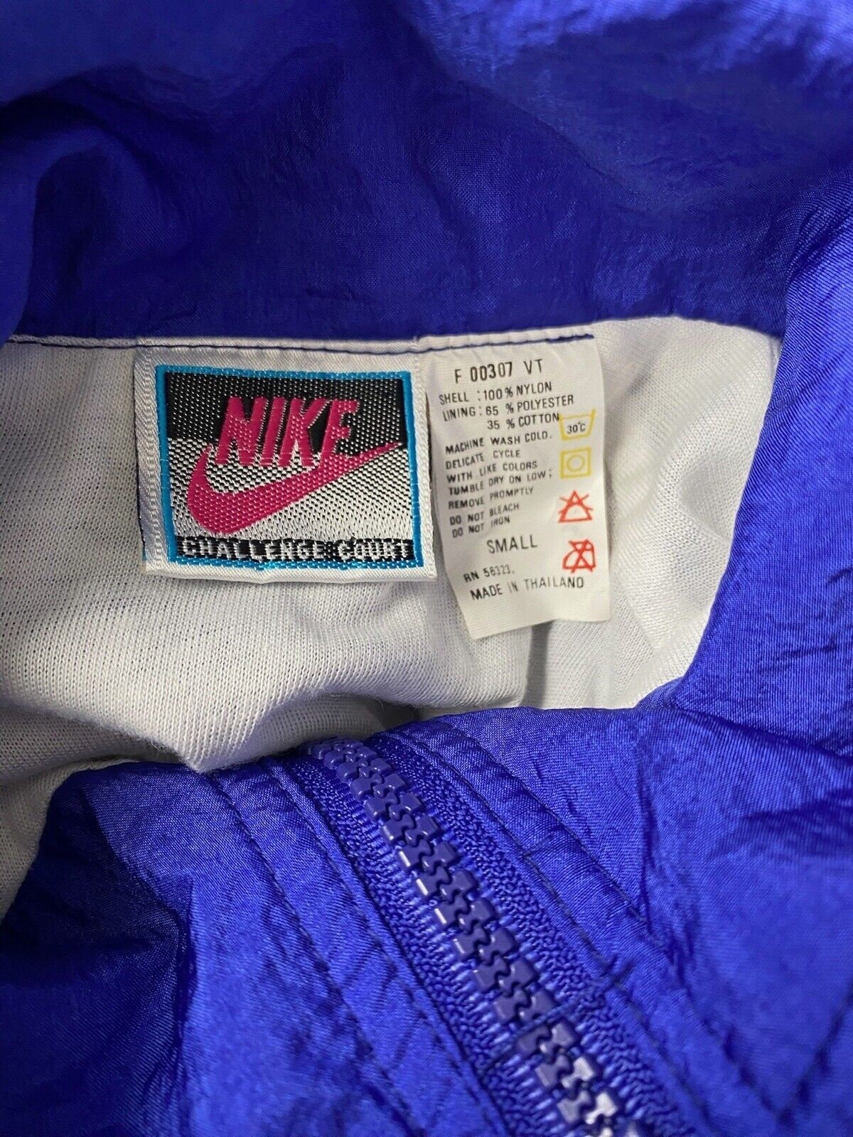 Nike Windbreaker Jacket Mens S Tennis Challenge Court 90s
