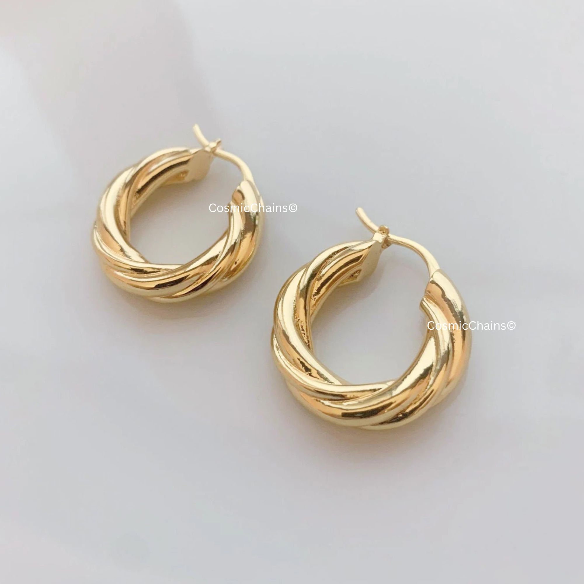  Ascona Small Chunky Gold Hoop Earrings for Women Girls,  Lightweight Water Drop Teardrop Earrings Fashion Trendy Hypoallergenic  Jewelry (Gold): Clothing, Shoes & Jewelry